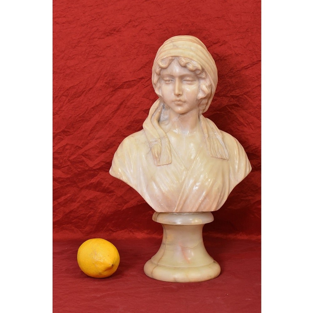 STAL83 1 antic sculpture marble statues bust of girl figurines19th.jpg